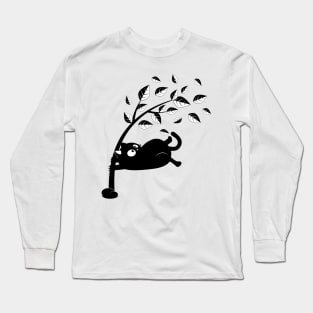 Black cat gone with the wind Long Sleeve T-Shirt